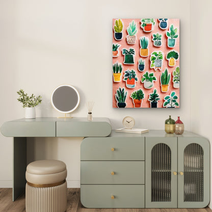 Plant Parent Sticker Metal Print Ready to Hang