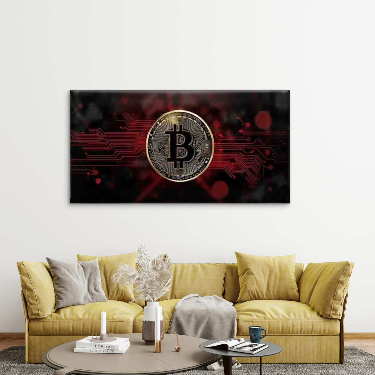 Symbol Wall Art Canvas Office Home Room Framed 120x60cm