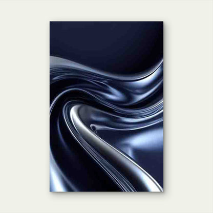Liquid Metal Flow Designs Metal Print Ready to Hang