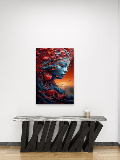 Enchanted Floral Profile 60x90cm Metal Print Ready to Hang