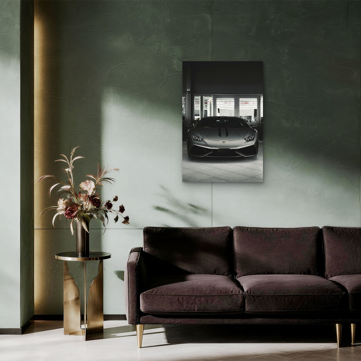 Lamborghini Huracán 60x90cm Metal Print Ready to Hang