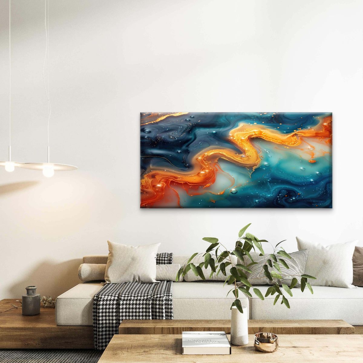 Texture Color Abstract Wall Art Canvas Office Home Room Framed 120x60cm