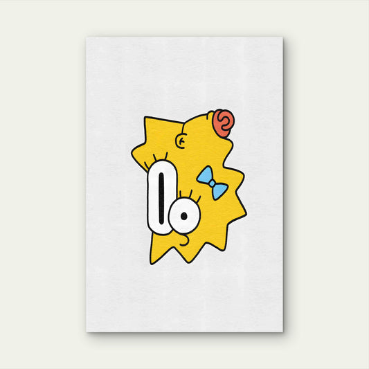 Modern Quirky Graphic Artwork Bold Abstract Cartoon 60x90cm Metal Print Ready to Hang