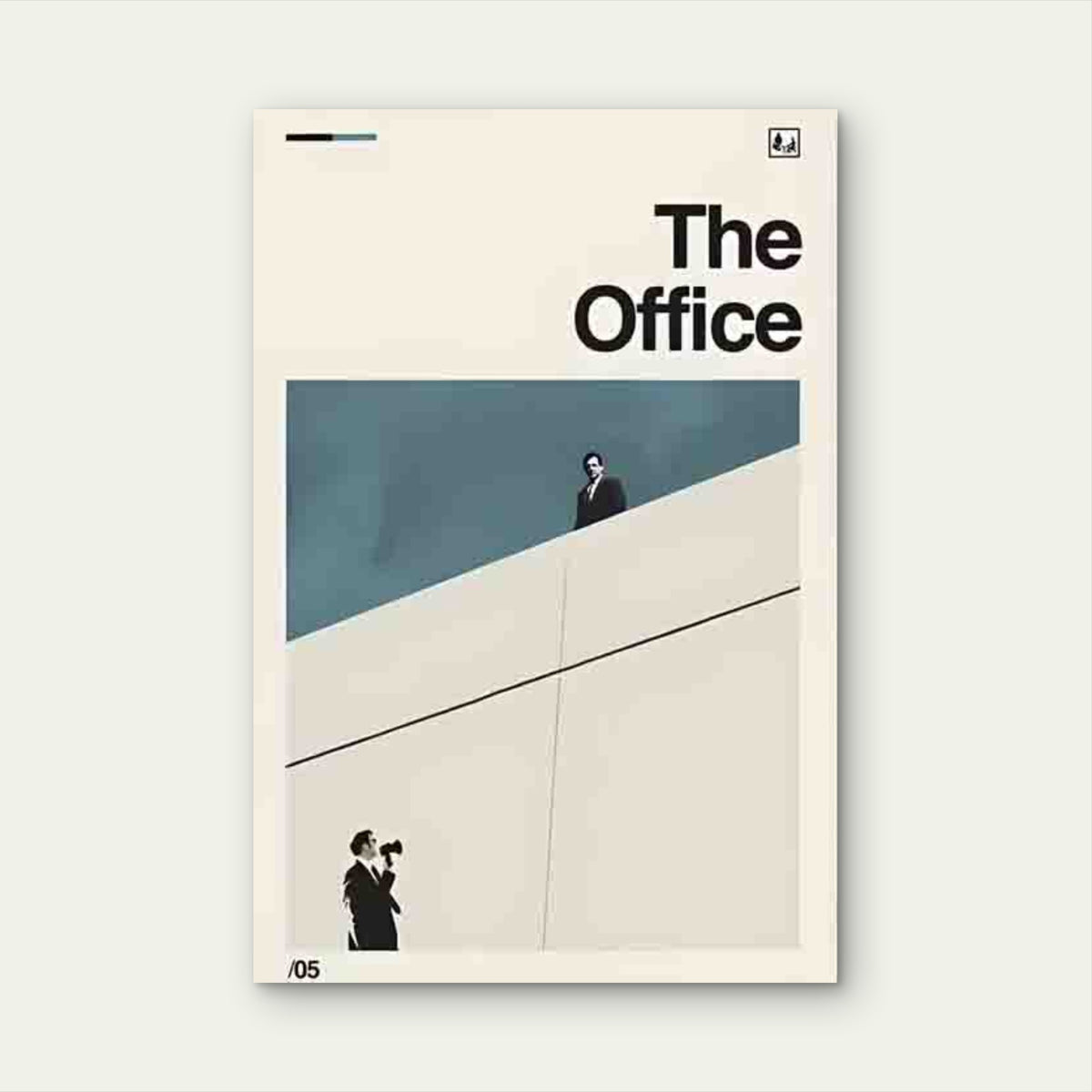 Modern Abstract Office 60x90cm Metal Print Ready to Hang
