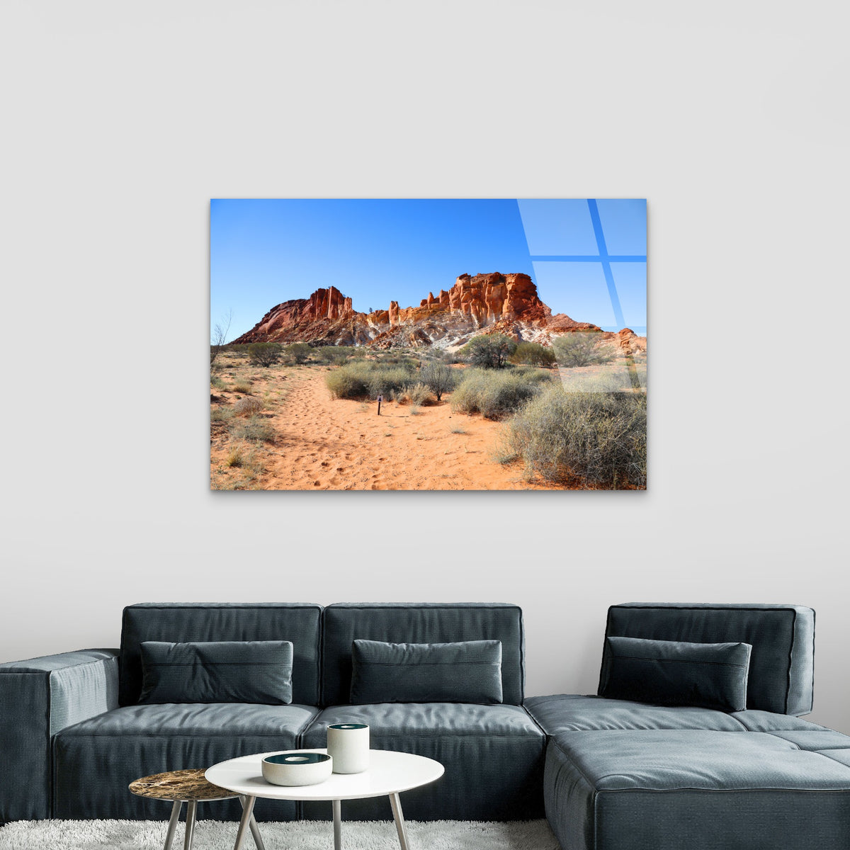 Rainbow Valley Outback Desert Path Acrylic Glass Printing Wall Art Australian Made Quality