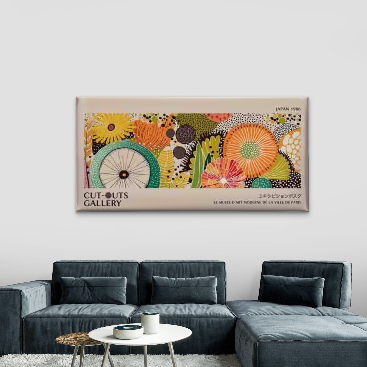 Abstract Floral Botanical Wall Art Canvas Office Home Room Framed 120x60cm