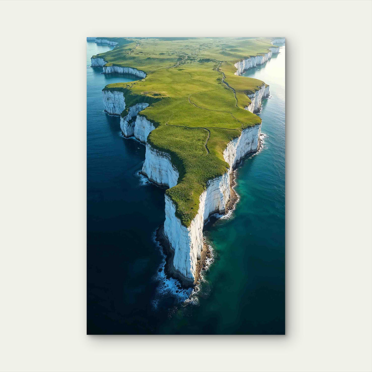 Nature Aerial View 60x90cm Metal Print Ready to Hang