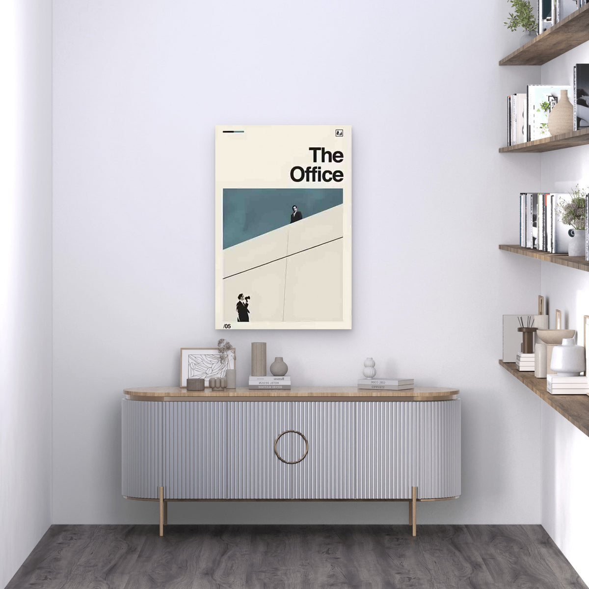 Modern Abstract Office Metal Print Ready to Hang