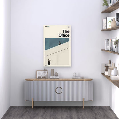 Modern Abstract Office Metal Print Ready to Hang