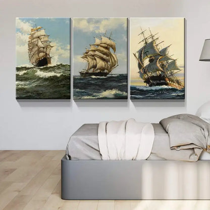 3pcs Butterfly Fantasy Girls Metal Print Ready to Hang Art