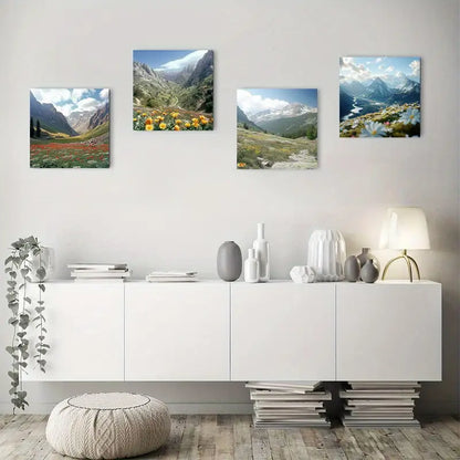 4pcs Decor Anime Fan'S Drea Wall Art Canvas Framed