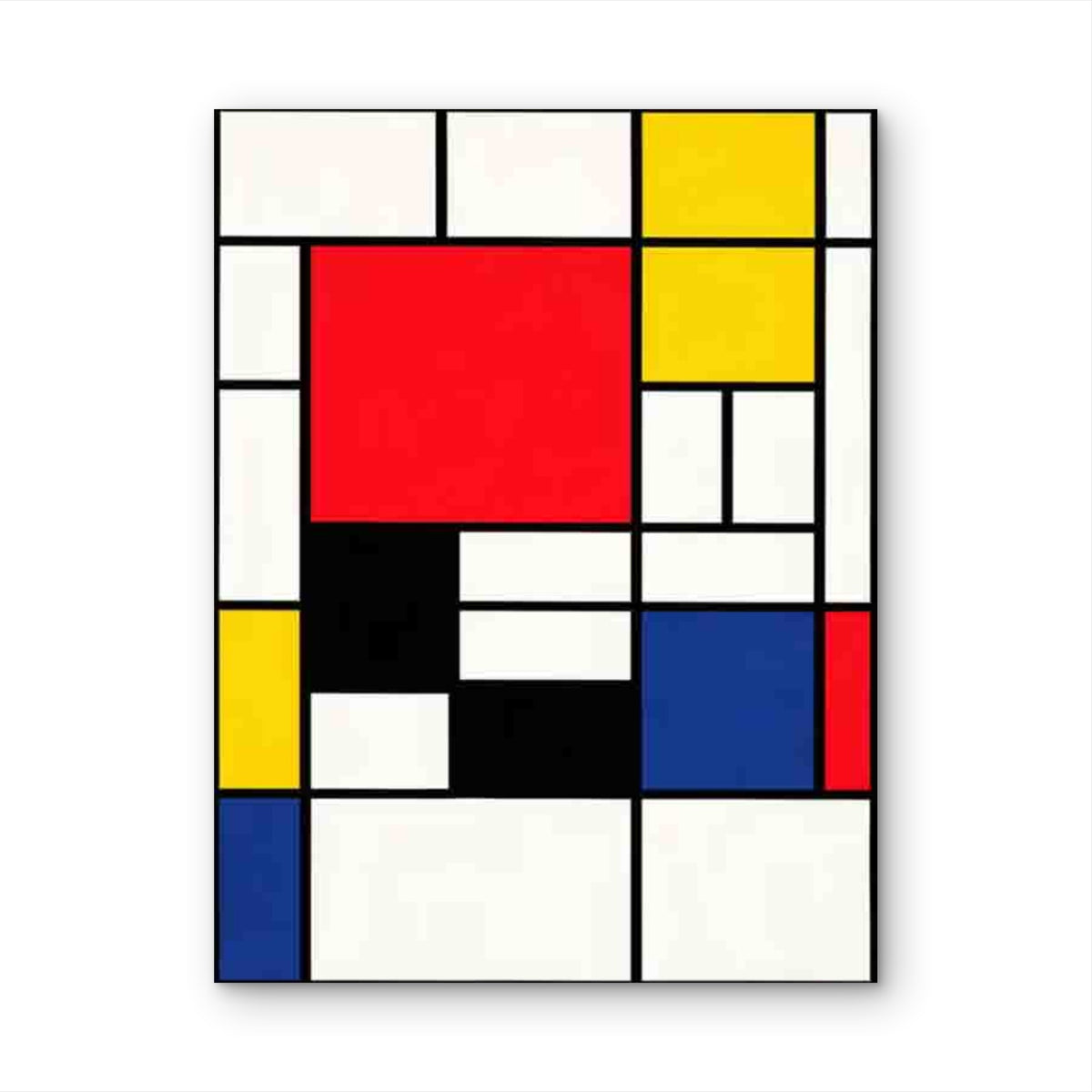 Retro Abstract Geometric 40x60cm Metal Print Ready to Hang