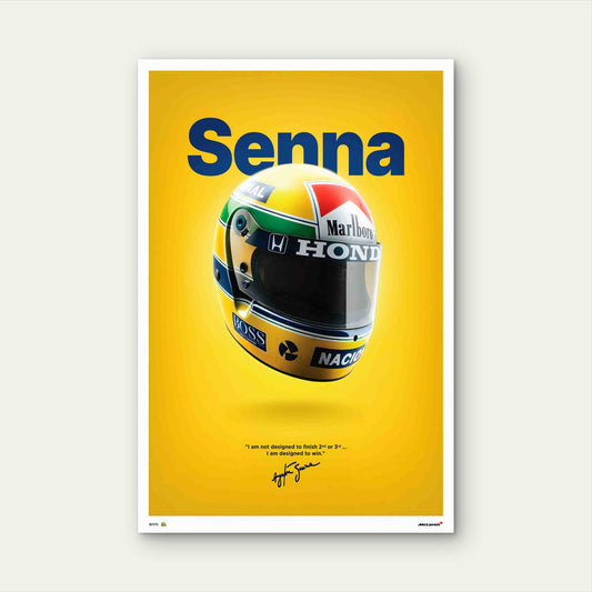 Yellow Motorsport Graphic Art 60x90cm Metal Print Ready to Hang