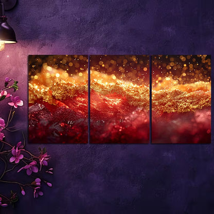 3pcs Luxurious Abstract Galaxy Wall Art Set Canvas Framed 60x90cm - High Quality Print 100% Australian Made Wall Canvas Ready to Hang