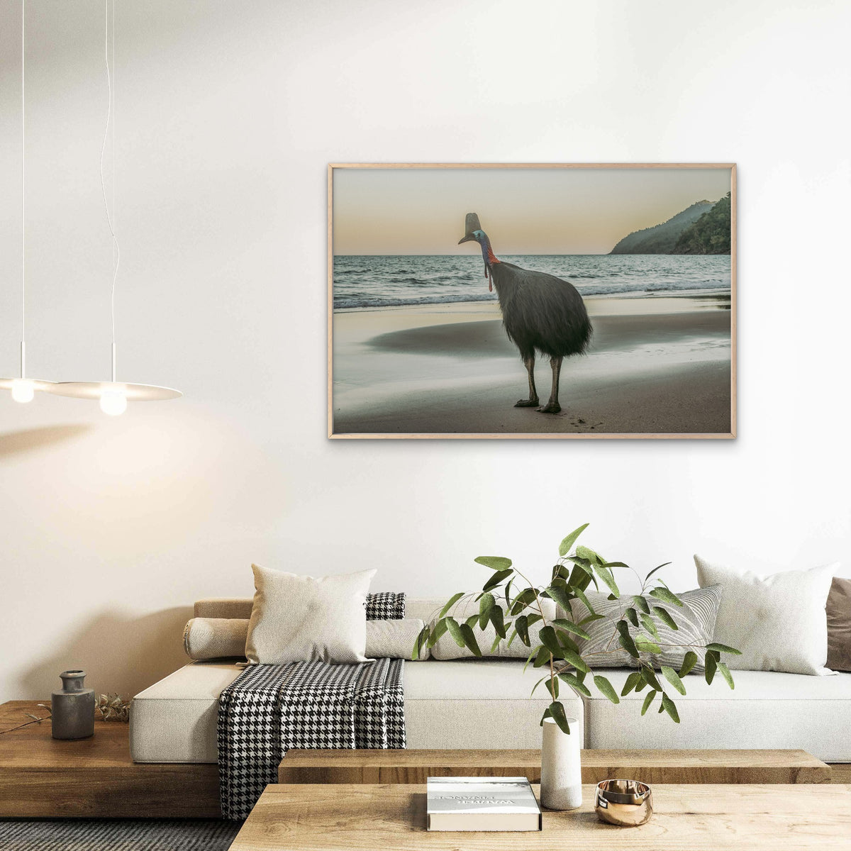 Southern Cassowary Etty Bay Queensland Wall Art Decor 100% Australian Made