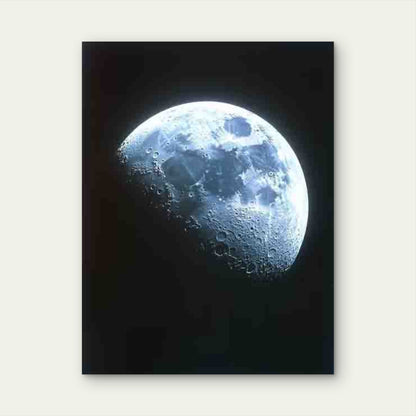 The Pale Dot and Earthrise Photos Metal Print Ready to Hang