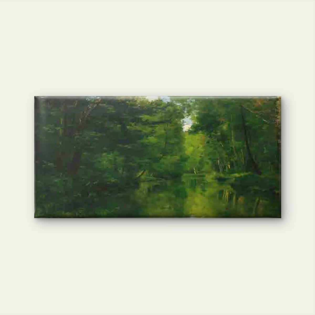 Forest River Landscape Wall Art Canvas Office Home Room Framed 120x60cm
