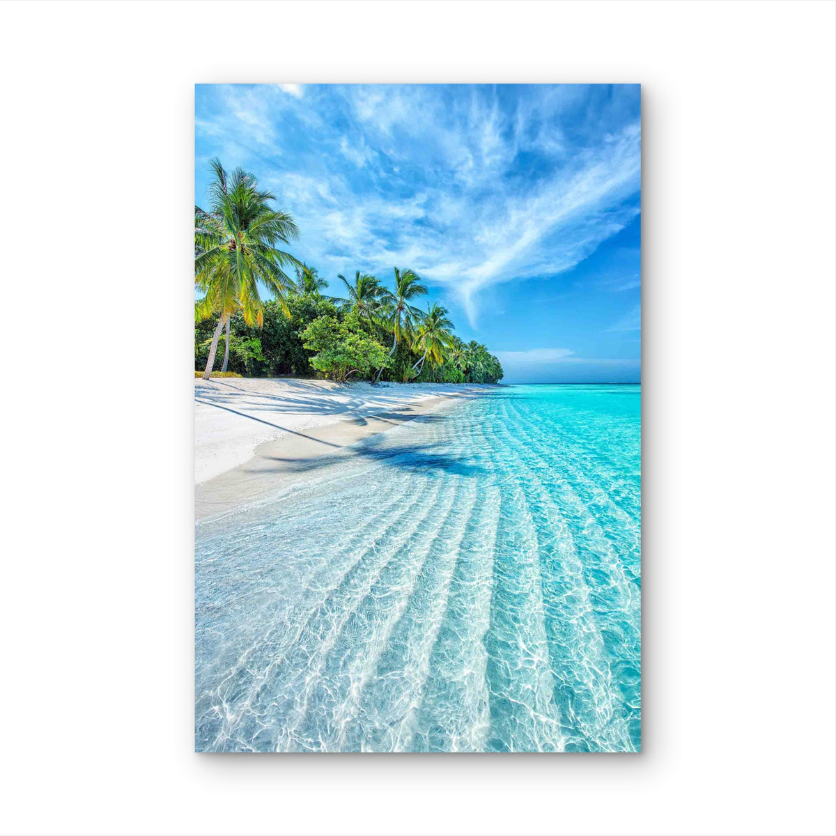 Sun Kissed Beach Escape 60x90cm Metal Print Ready to Hang