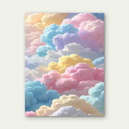 Colorful Clouds Metal Print Ready to Hang