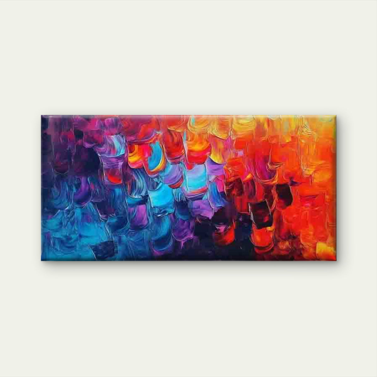 Abstract Brush Strokes Design Wall Art Canvas Office Home Room Framed 120x60cm