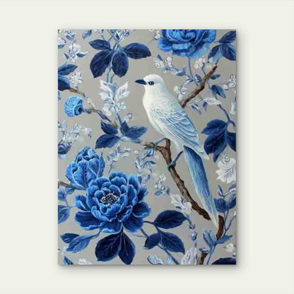 Bird Botanial Art 60x90cm Metal Print Ready to Hang