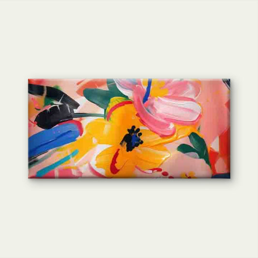 Abstract Cherries And Leaves Wall Art Canvas Office Home Room Framed 120x60cm