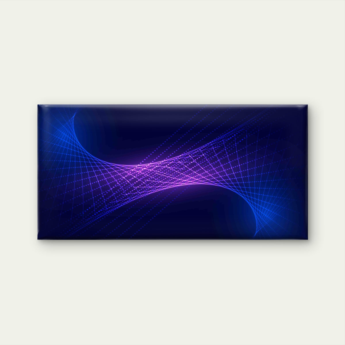 Digital Wave Connectivity Wall Art Canvas Office Home Room Framed 120x60cm