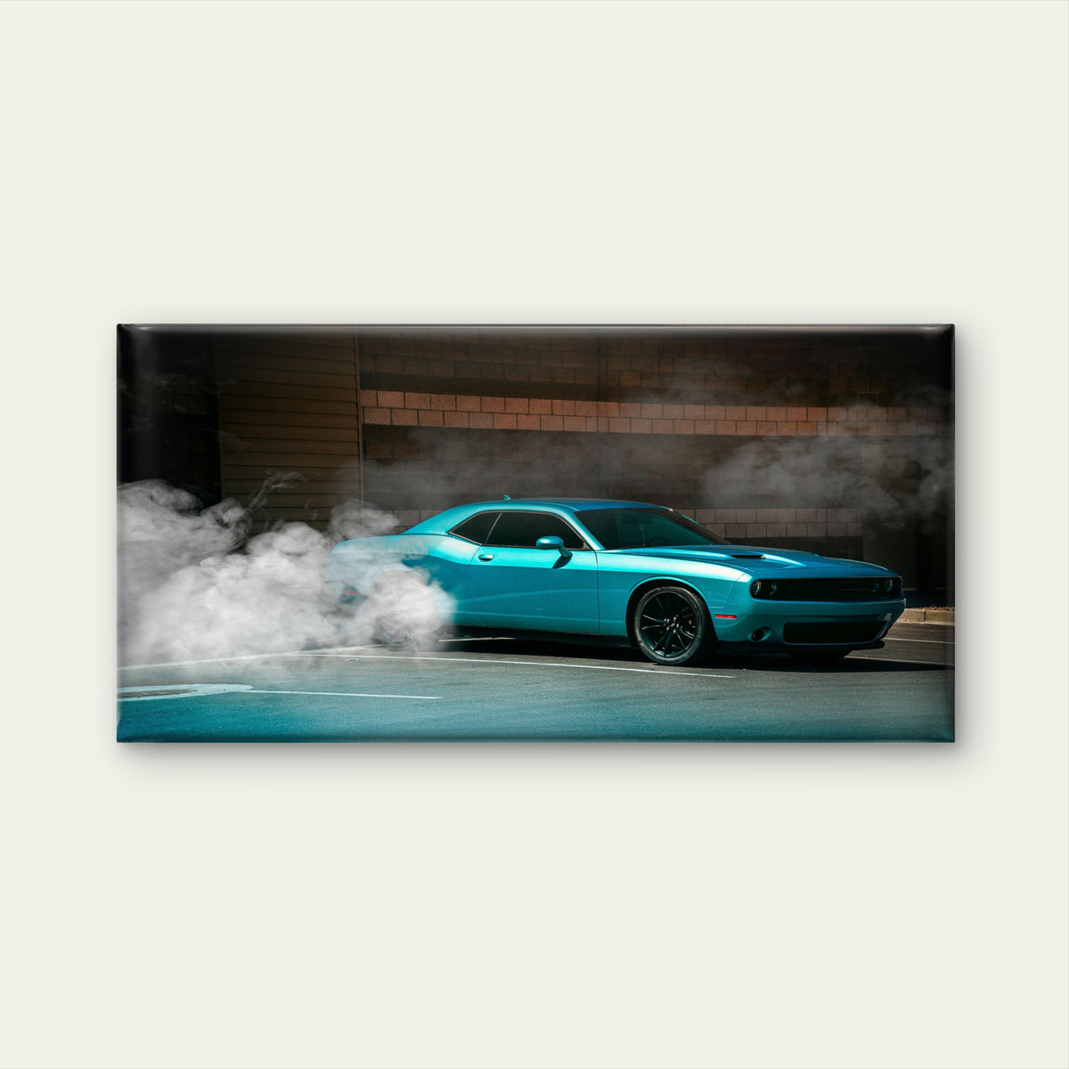 Cool Dodge Challenger Car Wall Art Canvas Office Home Room Framed 120x60cm