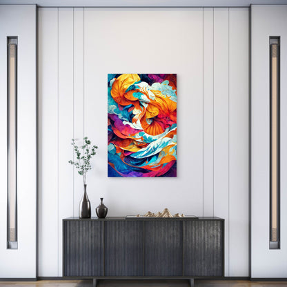 Abstract Colorful Background Metal Print Ready to Hang
