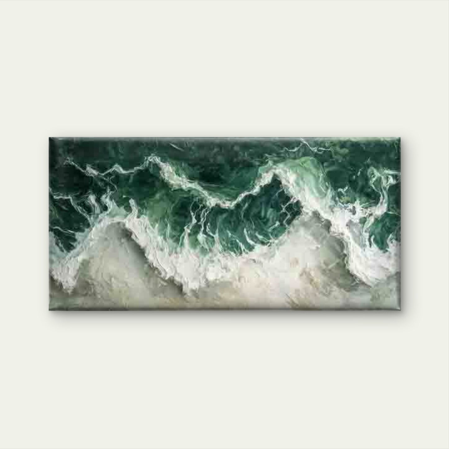 Ocean Waves And Sea Foam Wall Art Canvas Office Home Room Framed 120x60cm