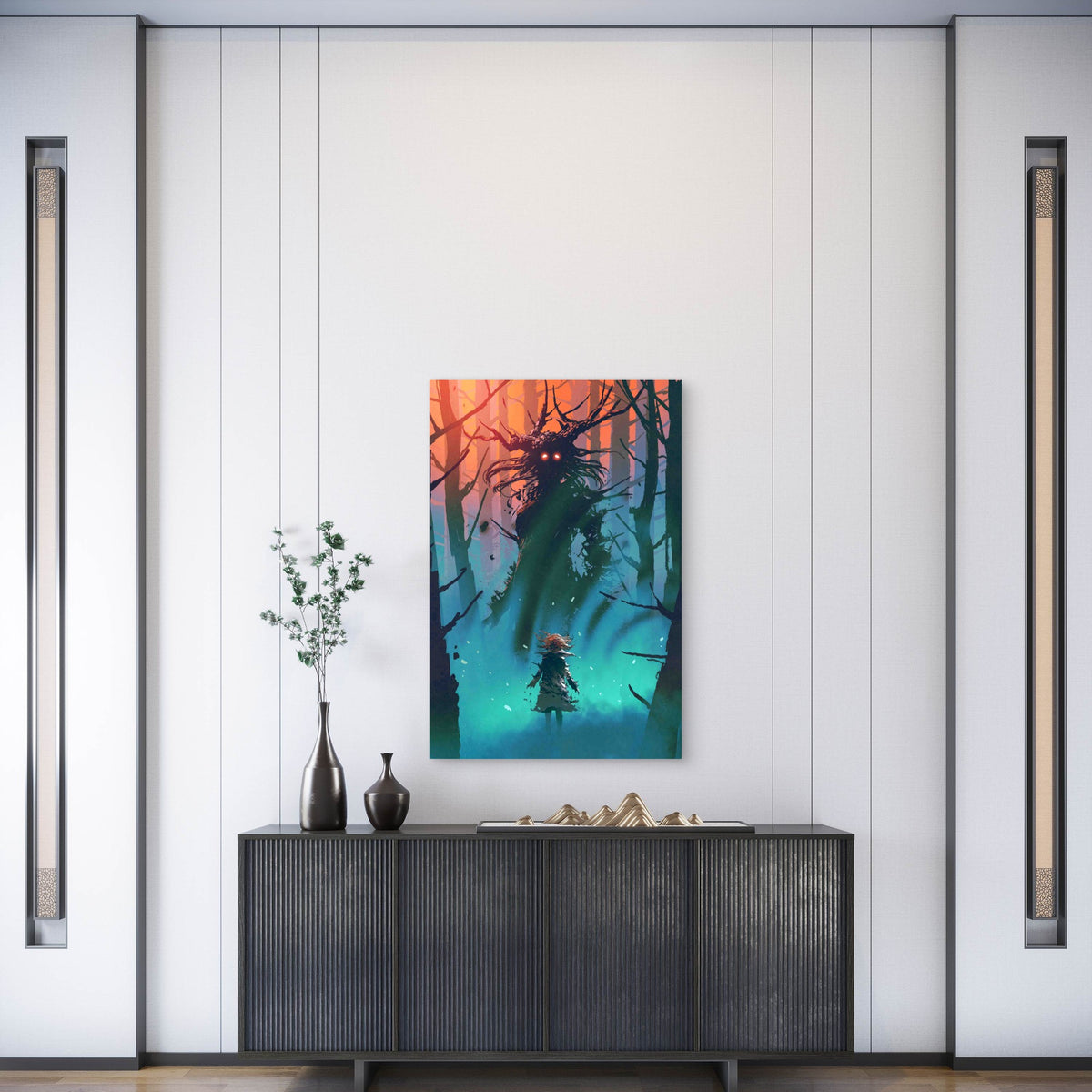Witch of The Black Woods Metal Print Ready to Hang