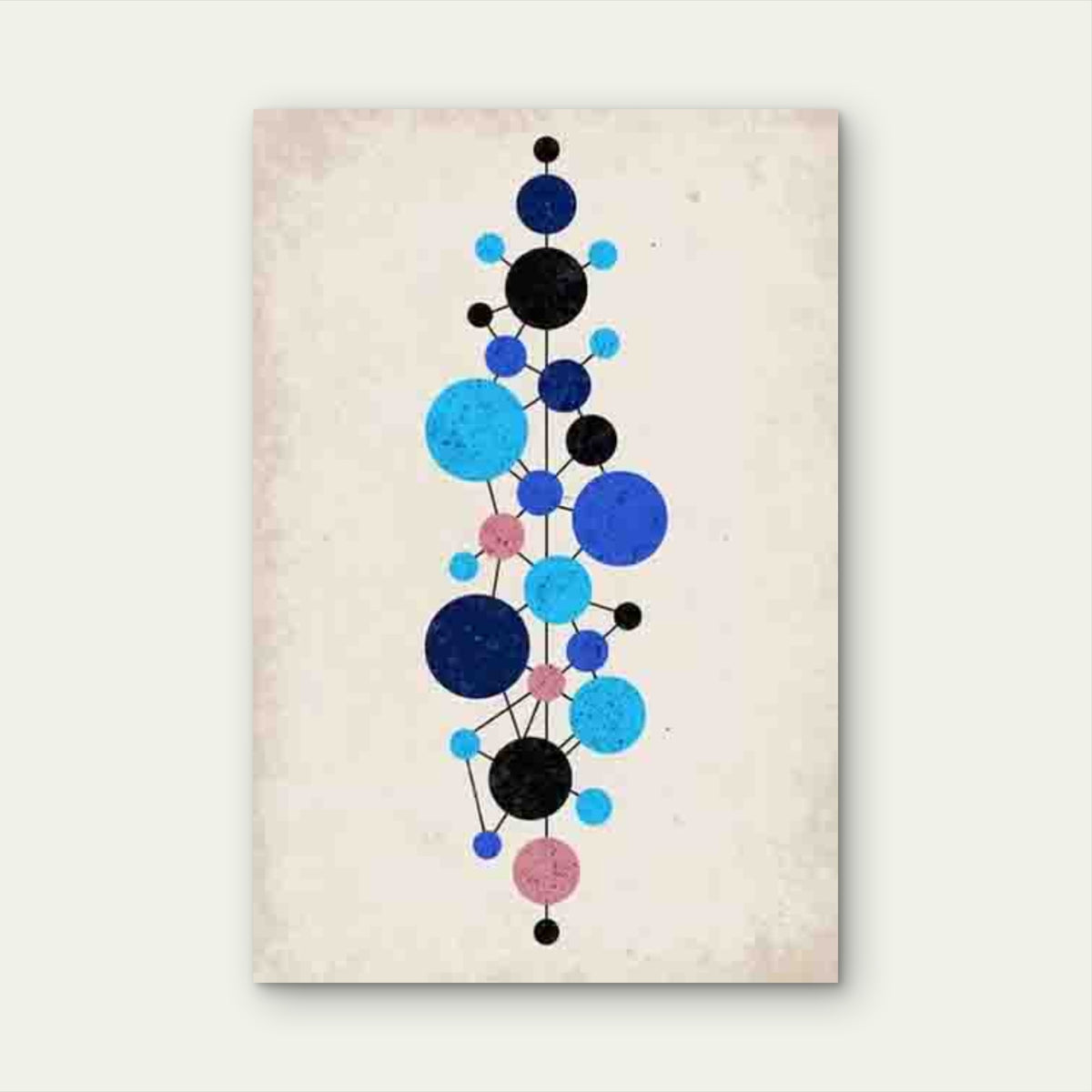 Featuring an Abstract Geometric Design Metal Print Ready to Hang