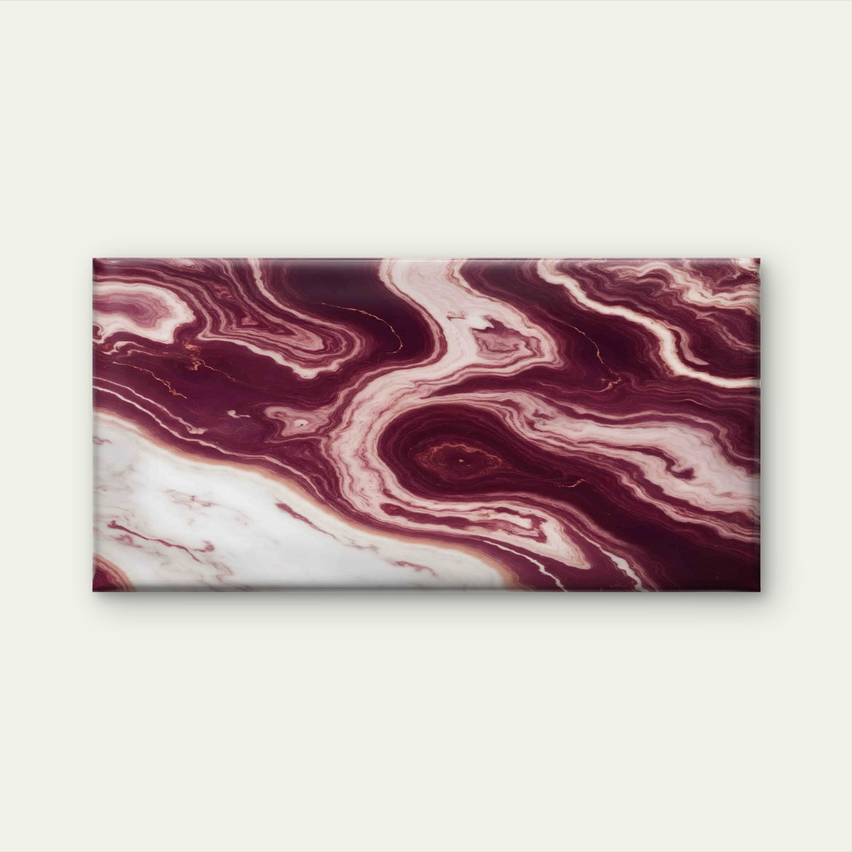 Maroon Rose Gold Marble Wall Art Canvas Office Home Room Framed 120x60cm