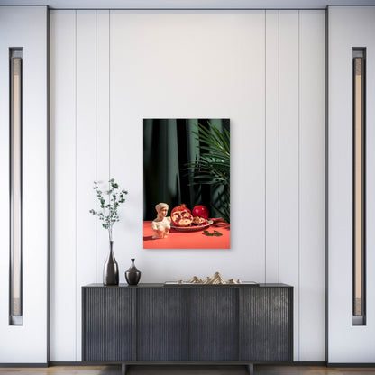Realistic Still Life Photography Metal Print Ready to Hang