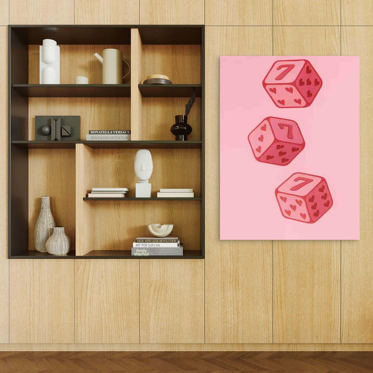Love Dice 40x60cm Metal Print Ready to Hang