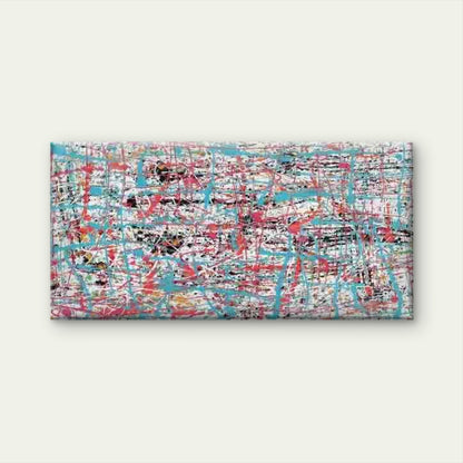 Abstract Colorful Splatter Art Wall Art Canvas Office Home Room Framed 120x60cm