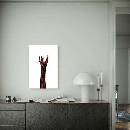 Blood Zombie Hands Zombie Theme Metal Print Ready to Hang