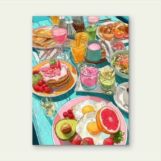 Mama's Kitchen Brunch Decor Metal Print Ready to Hang