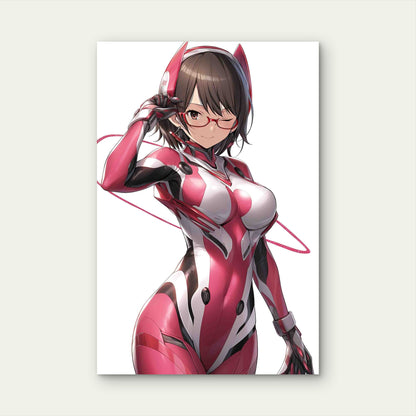 Mari Illustrious Makinami 60x90cm Metal Print Ready to Hang