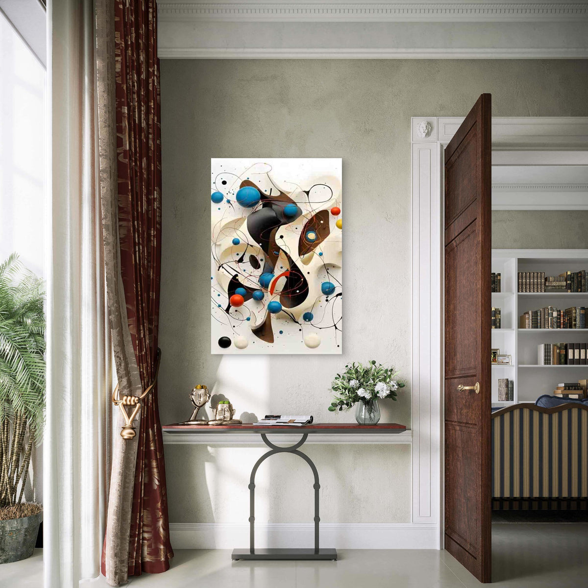 Abstract Dynamic Colorful Design 60x90cm Metal Print Ready to Hang