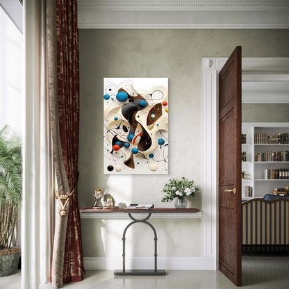 Abstract Dynamic Colorful Design 60x90cm Metal Print Ready to Hang