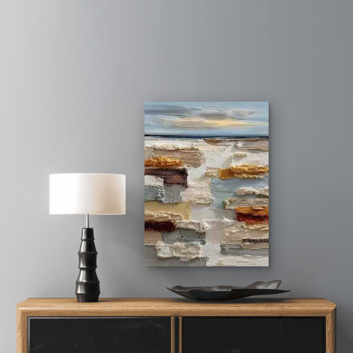 Neutral Palette - Soft Pastel & Warm Tones Metal Print Ready to Hang
