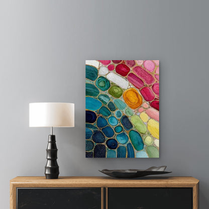 Light Beige Histology Epidermis Microscopic Tissue Metal Print Ready to Hang
