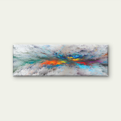 Panoramic Canvas Colourful Abstract Design High Quality 100% Australian made wall Canvas Print ready to hang