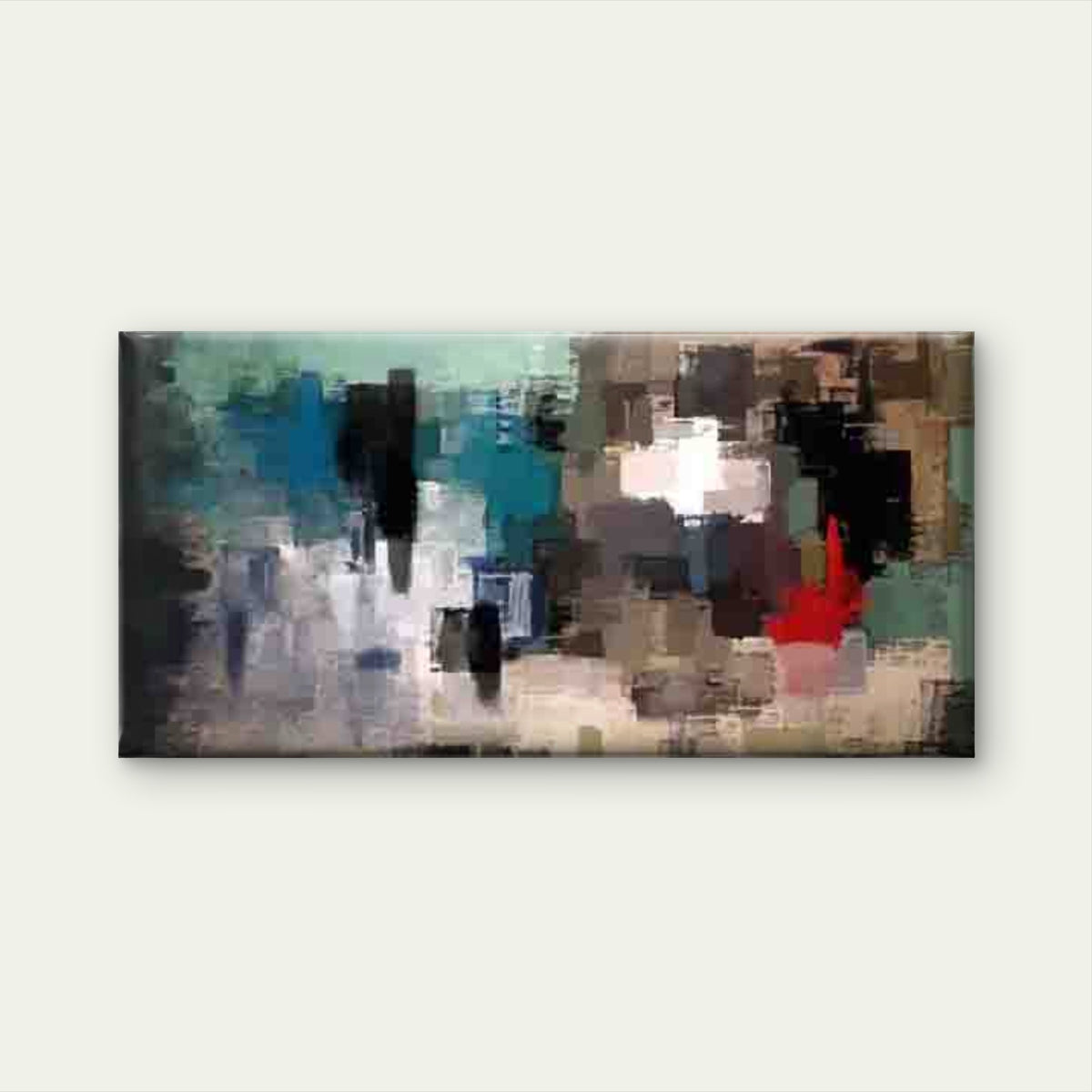 Abstract Design of Geometric Wall Art Canvas Office Home Room Framed 120x60cm