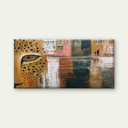 Abstract Leopard Eye Design Wall Art Canvas Office Home Room Framed 120x60cm