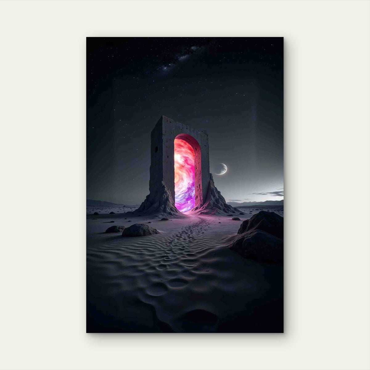 Surreal Dream Scenario 40x60cm Metal Print Ready to Hang