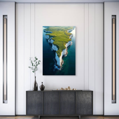 Nature Aerial View 60x90cm Metal Print Ready to Hang