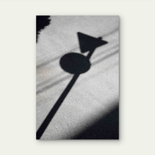 Abstract Daytime Shadows From Outdoors 60x90cm Metal Print Ready to Hang