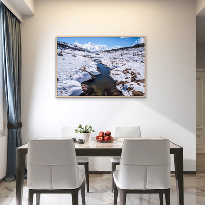Perisher Blue, Snow Mountain, New South Wales (NSW), Australia Canvas Print Wall Art Decor 100% Australian Made